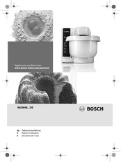 Bosch MUM48DE Série Notice D'utilisation