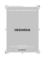 Insignia NS-10PDVDD Guide De L'utilisateur