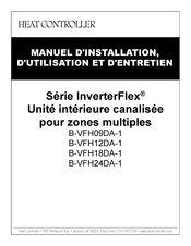 Heat Controller InverterFlex B-VFH09DA-1 Manuel D'installation, D'utilisation Et D'entretien