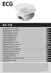 ECG KV 118 Mode D'emploi