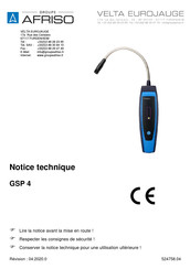 afriso VELTA EUROJAUGE GSP 4 Notice Technique