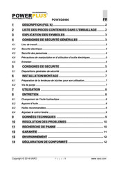 Gardenpro Powerplus POWXG6490 Mode D'emploi