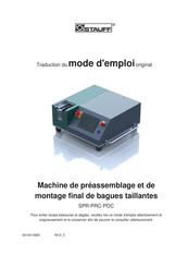 STAUFF SPR-PRC-POC Traduction Du Mode D'emploi Original