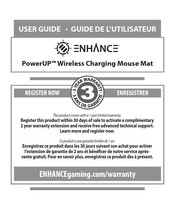 ENHANCE PowerUP Wireless Charging Mouse Mat Guide De L'utilisateur