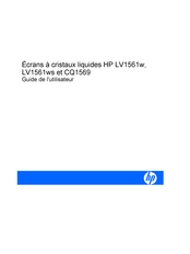 HP LV1561w Guide De L'utilisateur