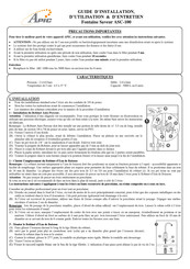 Apic ASC-100 Guide D'installation, D'utilisation Et D'entretien