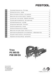 Festool Trion PS 300 EQ Notice D'utilisation D'origine