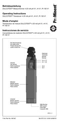 ProMinent DULCOTEST 4-20 mA pH V1 Mode D'emploi