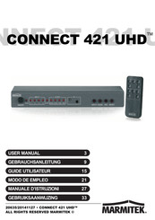 Marmitek Connect 421 UHD Guide Utilisateur