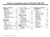 Saturn OUTLOOK 2009 Guide Du Propriétaire