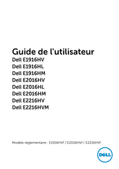 Dell E2016HM Guide De L'utilisateur