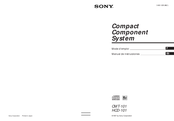 Sony CMT-101 Mode D'emploi