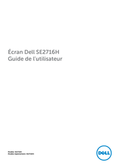 Dell SE2716H Guide De L'utilisateur