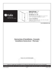 Kalia DISTINK DR1748 Instructions D'installation