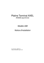 AXEL AX3000/M40B Notice D'installation