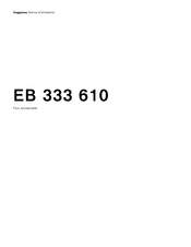 Gaggenau EB 333 610 Notice D'utilisation