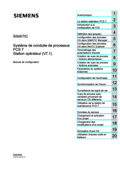 Siemens SIMATIC PCS 7 Manuel De Configuration