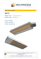 Solaronics SR II 21 Guide Rapide