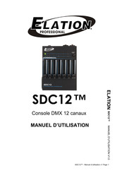 Elation Professional SDC12 Manuel D'utilisation