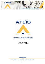 Ateis DIVA 8 g2 Manuel Utilisateur