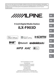 Alpine iLX-F903D Guide De Référence Rapide