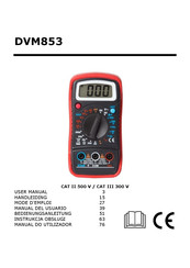 Velleman DVM853 Mode D'emploi
