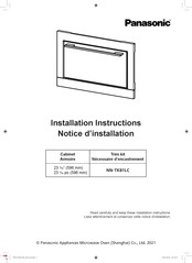Panasonic NN-TK81LC Notice D'installation