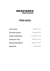 Marantz professional PMD-602A Guide D'utilisation