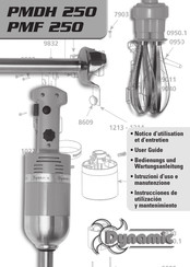 Dynamic PMDH 250 Notice D'utilisation Et D'entretien