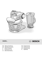 Bosch MUMXL Série Notice D'utilisation