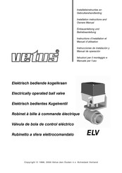 Vetus ELV 1 1/4 Instructions D'installation Et Manuel D'utilisation