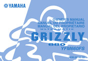 Yamaha Motor Ultramatic GRIZZLY 660 Manuel Du Propriétaire