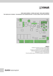 Vimar ELVOX SW24.D Guide Rapide