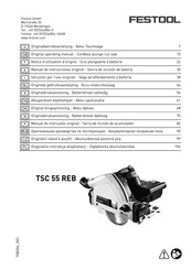 Festool TSC 55 REB Notice D'utilisation D'origine