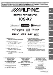 Alpine ICS-X7 Mode D'emploi