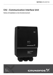 Grundfos CIU Notice D'installation Et De Fonctionnement