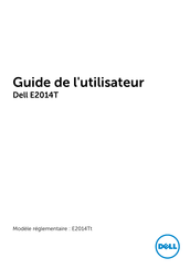 Dell E2014T Guide De L'utilisateur
