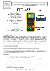 ITC 455 Manuel D'utilisation