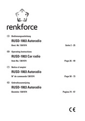 Renkforce 1361974 Notice D'emploi