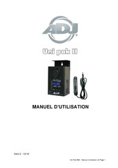 ADJ Uni Pak MkII Manuel D'utilisation