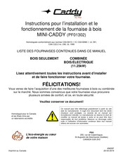 PSG CADDY MINI-CADDY PF01302 Instructions Pour L'installation Et Le Fonctionnement