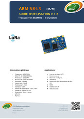 ATIM LoRa ARM-N8-LR Guide D'utilisation