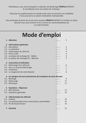 PROPULSTATION MO PPS 12V Mode D'emploi