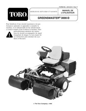 Toro GREENSMASTER 3000-D Manuel De L'utilisateur