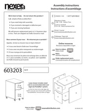 NEXERa 603203 Instructions D'assemblage
