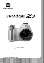 Konica Minolta DiMAGE Z3 Mode D'emploi