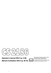 RedMax CS2186 Manuel D'utilisation