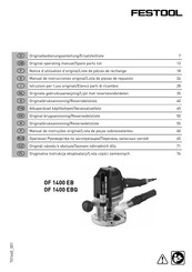 Festool OF 1400 EBQ-PLUS Notice D'utilisation D'origine