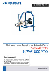 Iseki KPW1800PTO Notice D'emploi