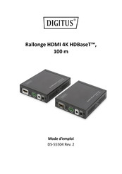 Digitus HDBaseT DS-55504 Mode D'emploi